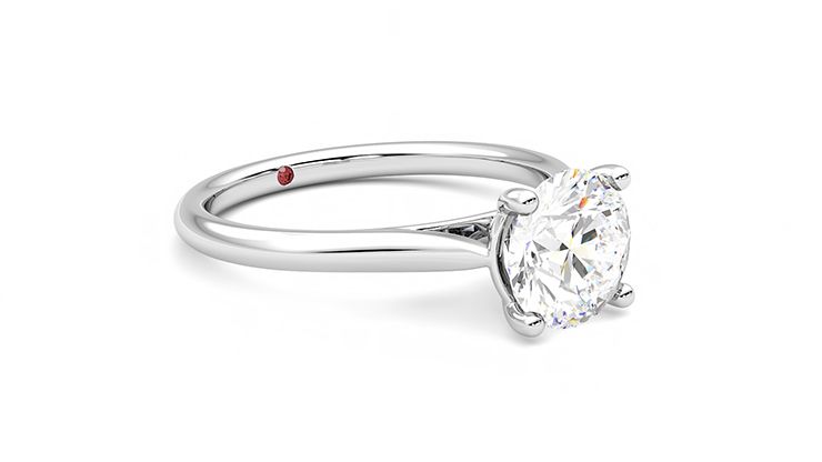 Taylor & Hart Hope Round Engagement Ring 360 degree image 6