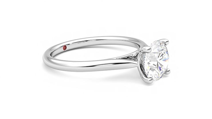 Taylor & Hart Hope Round Engagement Ring 360 degree image 7