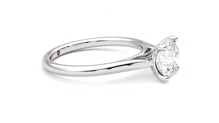 Taylor & Hart Hope Round Engagement Ring 360 degree image 8