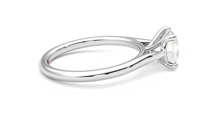 Taylor & Hart Hope Round Engagement Ring 360 degree image 10