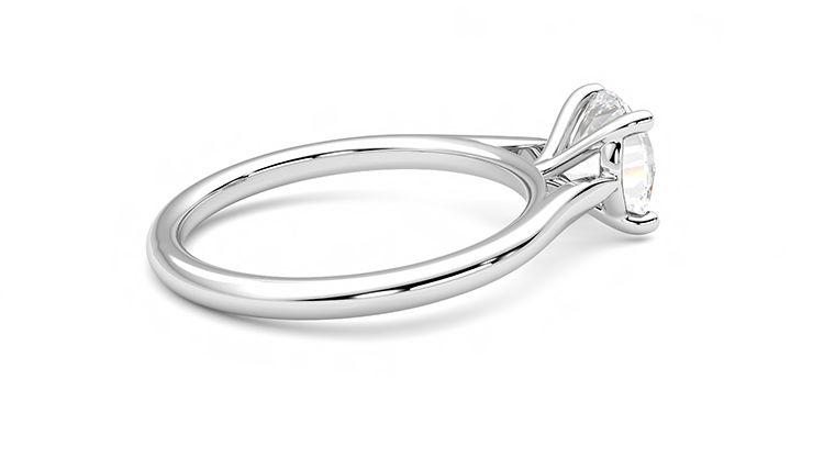 Taylor & Hart Hope Round Engagement Ring 360 degree image 11