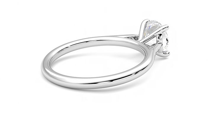 Taylor & Hart Hope Round Engagement Ring 360 degree image 12
