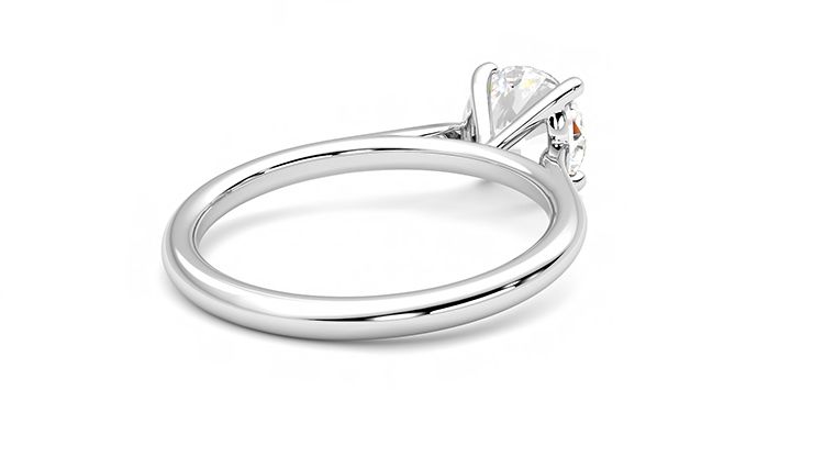 Taylor & Hart Hope Round Engagement Ring 360 degree image 13