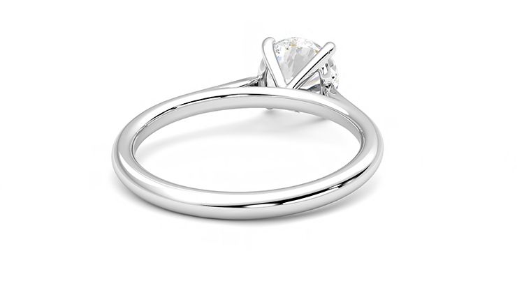 Taylor & Hart Hope Round Engagement Ring 360 degree image 14