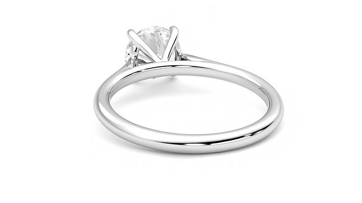 Taylor & Hart Hope Round Engagement Ring 360 degree image 16