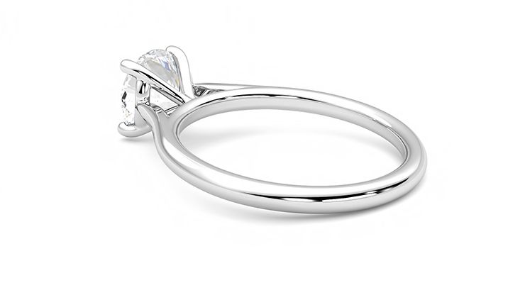 Taylor & Hart Hope Round Engagement Ring 360 degree image 17