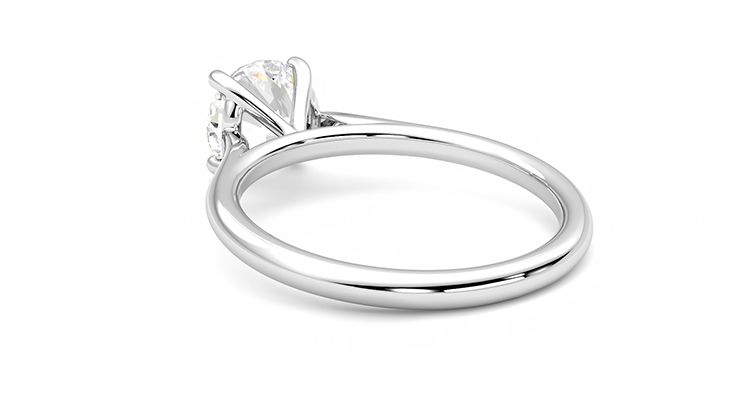 Taylor & Hart Hope Round Engagement Ring 360 degree image 18
