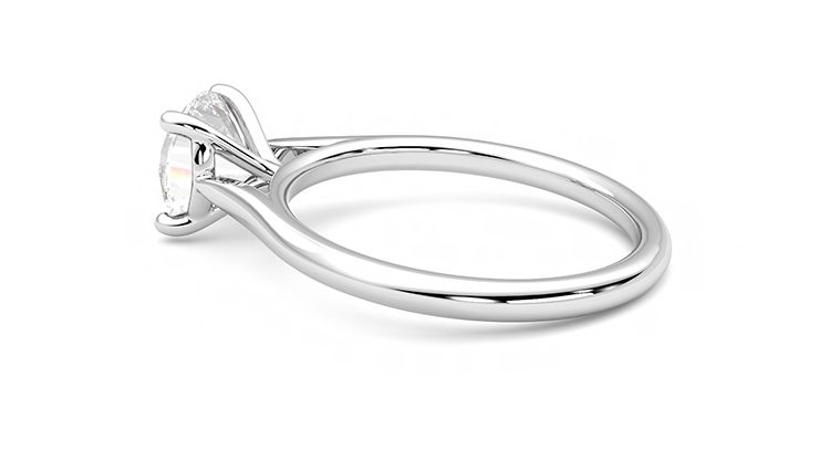 Taylor & Hart Hope Round Engagement Ring 360 degree image 19