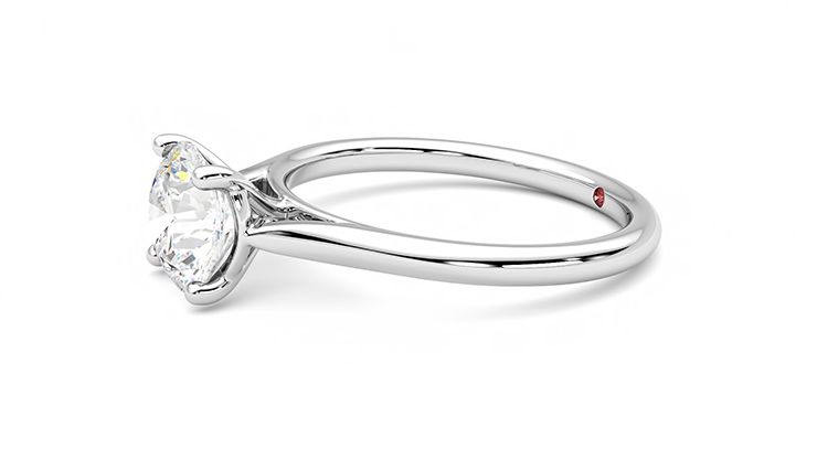 Taylor & Hart Hope Round Engagement Ring 360 degree image 22