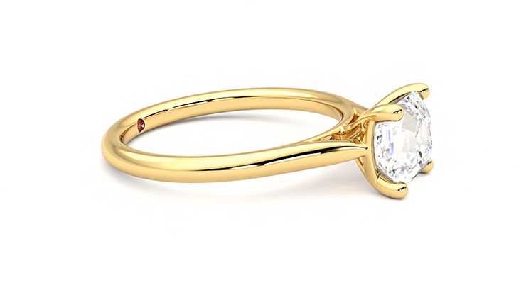 Taylor & Hart Hope Asscher Engagement Ring 360 degree image 8