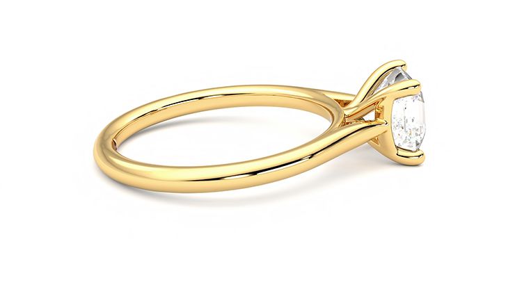 Taylor & Hart Hope Asscher Engagement Ring 360 degree image 10