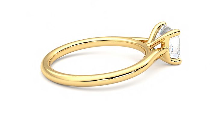 Taylor & Hart Hope Asscher Engagement Ring 360 degree image 11