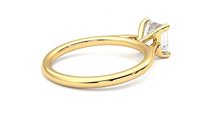 Taylor & Hart Hope Asscher Engagement Ring 360 degree image 12