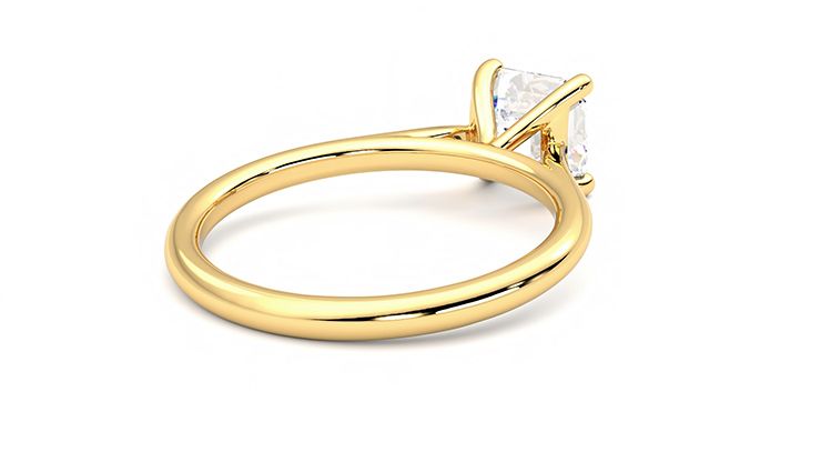 Taylor & Hart Hope Asscher Engagement Ring 360 degree image 13