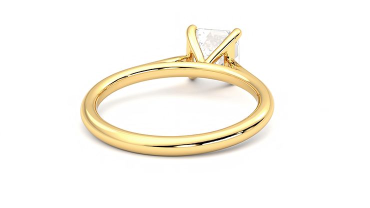 Taylor & Hart Hope Asscher Engagement Ring 360 degree image 14