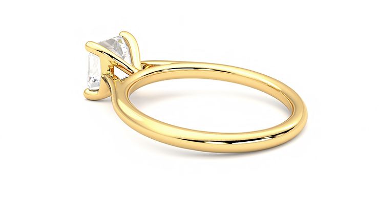 Taylor & Hart Hope Asscher Engagement Ring 360 degree image 18