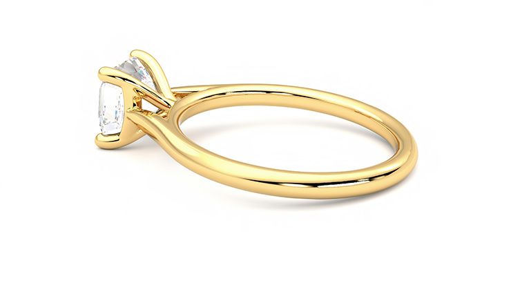 Taylor & Hart Hope Asscher Engagement Ring 360 degree image 19