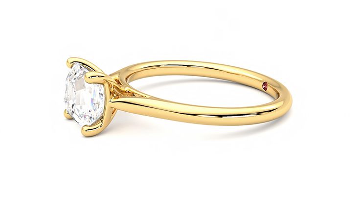 Taylor & Hart Hope Asscher Engagement Ring 360 degree image 22