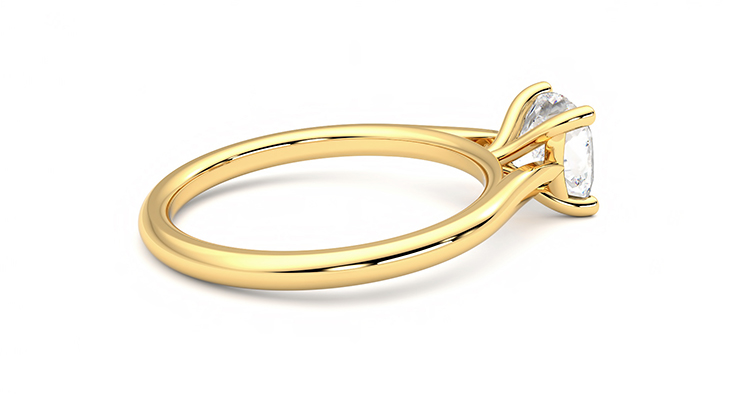 Taylor & Hart Hope Cushion Engagement Ring 360 degree image 11