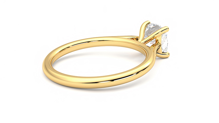Taylor & Hart Hope Cushion Engagement Ring 360 degree image 12