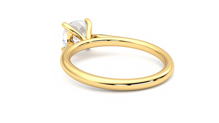 Taylor & Hart Hope Cushion Engagement Ring 360 degree image 17