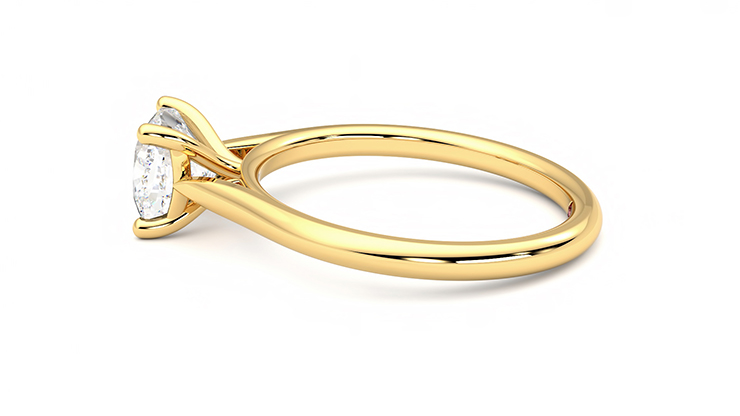Taylor & Hart Hope Cushion Engagement Ring 360 degree image 20