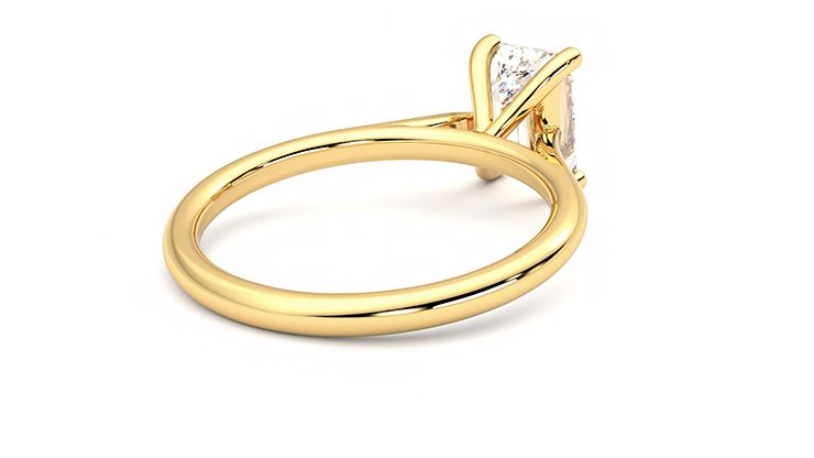 Taylor & Hart Hope Emerald Engagement Ring 360 degree image 13