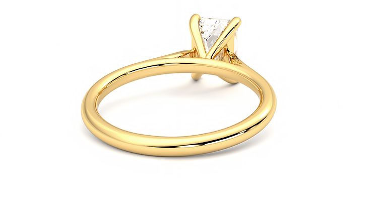 Taylor & Hart Hope Emerald Engagement Ring 360 degree image 14