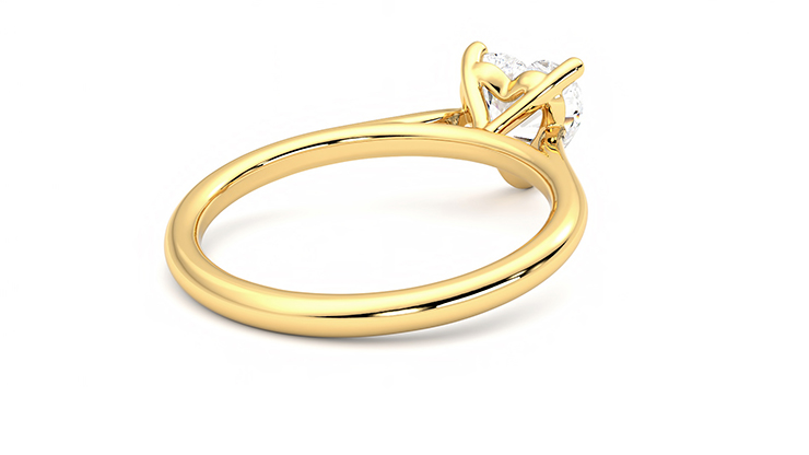 Taylor & Hart Hope Heart Engagement Ring 360 degree image 13