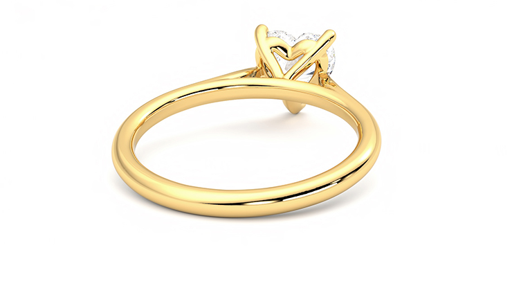 Taylor & Hart Hope Heart Engagement Ring 360 degree image 14