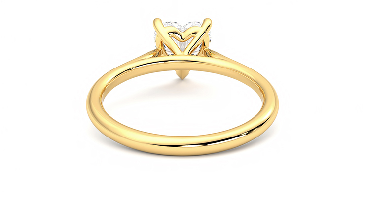 Taylor & Hart Hope Heart Engagement Ring 360 degree image 15