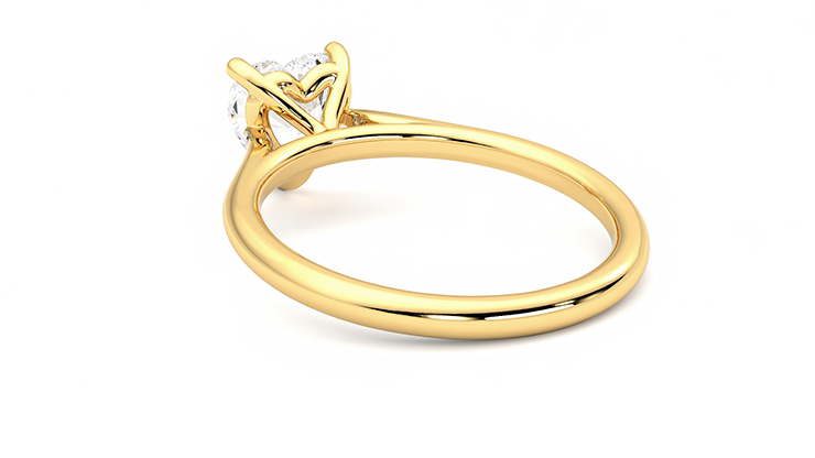 Taylor & Hart Hope Heart Engagement Ring 360 degree image 17