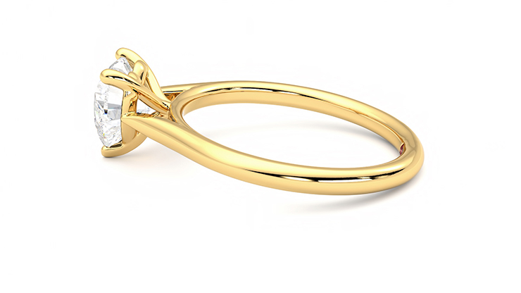 Taylor & Hart Hope Heart Engagement Ring 360 degree image 20