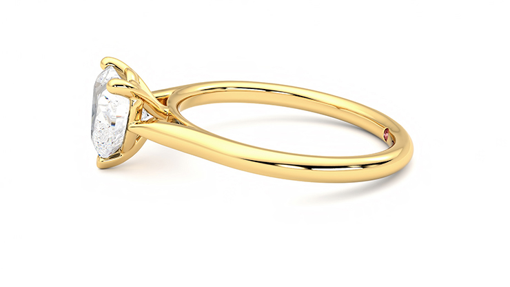 Taylor & Hart Hope Heart Engagement Ring 360 degree image 21