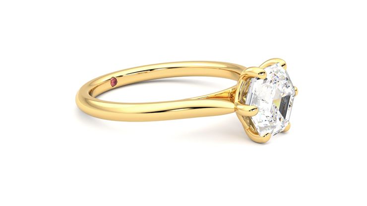 Taylor & Hart Hope Hexagonal Engagement Ring 360 degree image 7