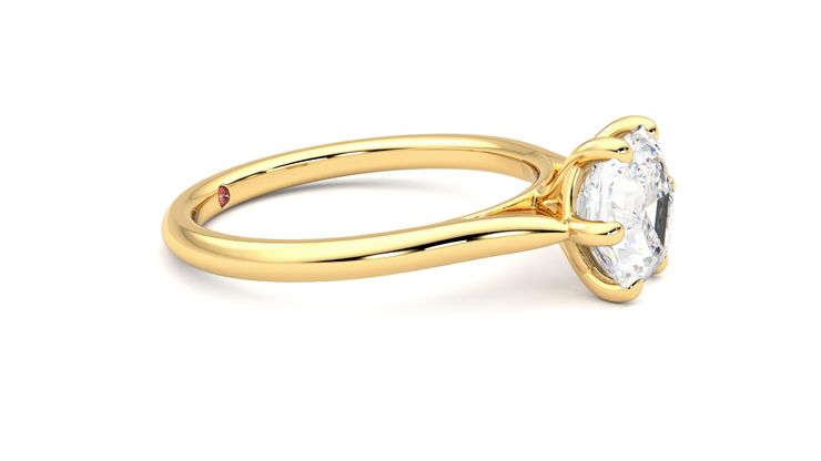 Taylor & Hart Hope Hexagonal Engagement Ring 360 degree image 8