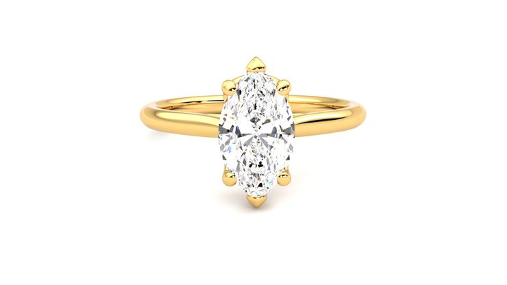 Taylor & Hart Hope Marquise Engagement Ring 360 degree image 1