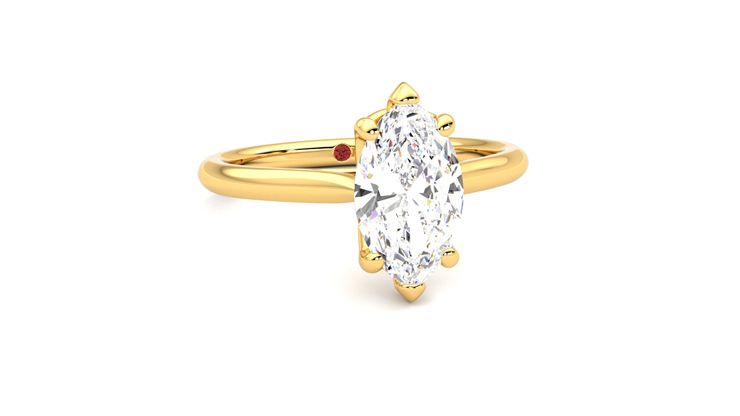Taylor & Hart Hope Marquise Engagement Ring 360 degree image 3