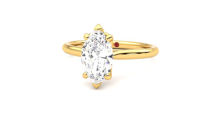 Taylor & Hart Hope Marquise Engagement Ring 360 degree image 27