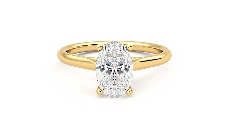 Taylor & Hart Hope Oval Engagement Ring 360 degree image 0