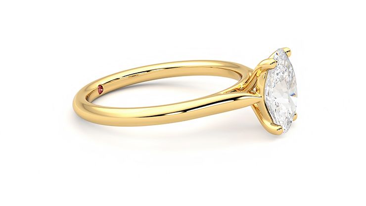 Taylor & Hart Hope Oval Engagement Ring 360 degree image 8