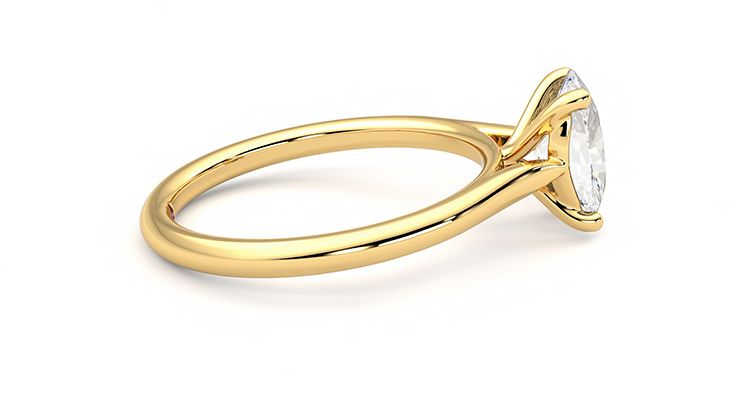 Taylor & Hart Hope Oval Engagement Ring 360 degree image 10