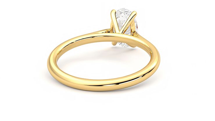 Taylor & Hart Hope Oval Engagement Ring 360 degree image 14