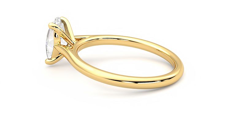 Taylor & Hart Hope Oval Engagement Ring 360 degree image 19