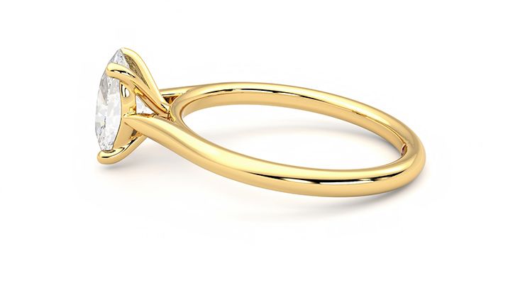 Taylor & Hart Hope Oval Engagement Ring 360 degree image 20