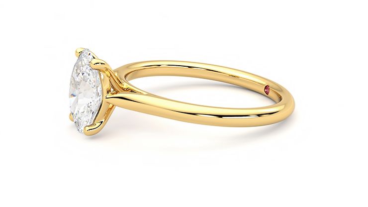Taylor & Hart Hope Oval Engagement Ring 360 degree image 22