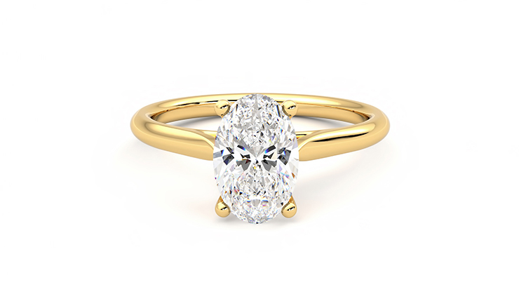 Diamond Solitaire Engagement Ring 1 ct tw Oval-cut 14K Yellow Gold (I2/I) |  Jared