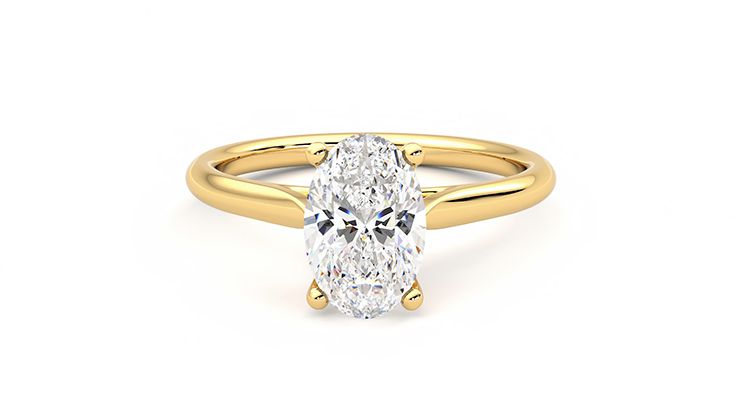 Taylor & Hart Hope Oval Engagement Ring 360 degree image 29