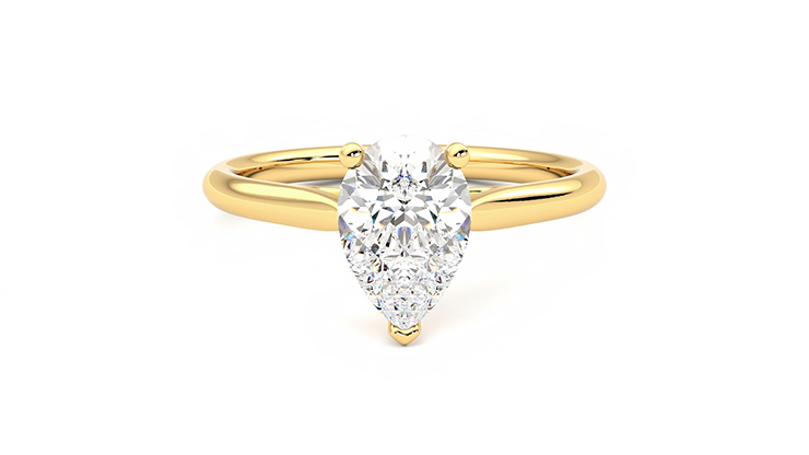 Taylor & Hart Hope Pear Engagement Ring 360 detail 01