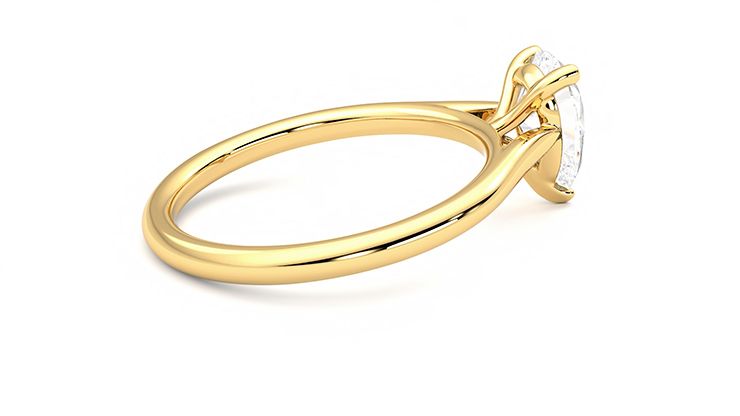 Taylor & Hart Hope Pear Engagement Ring 360 degree image 11